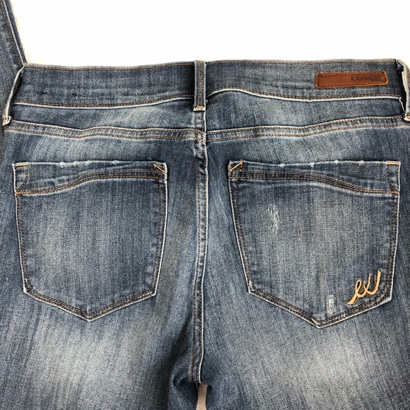 Express Mid Rise Super Skinny Jeans - Picture 3 of 6